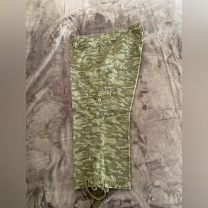 GLO Jeans Green Camouflage Cargo Pants